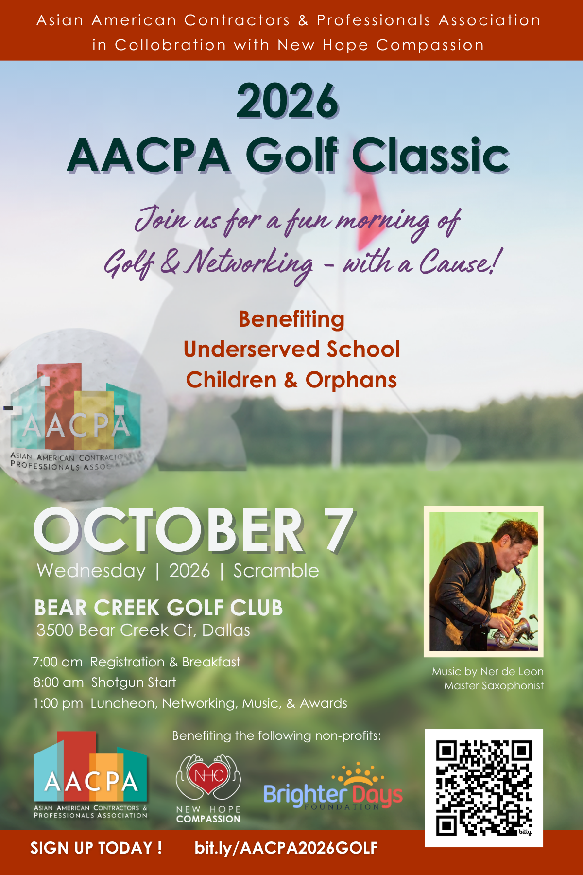 2026 Golf Tournament Flyer